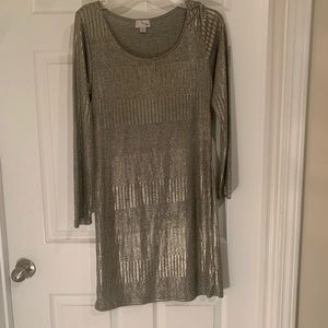 Ribbed Copper day dress